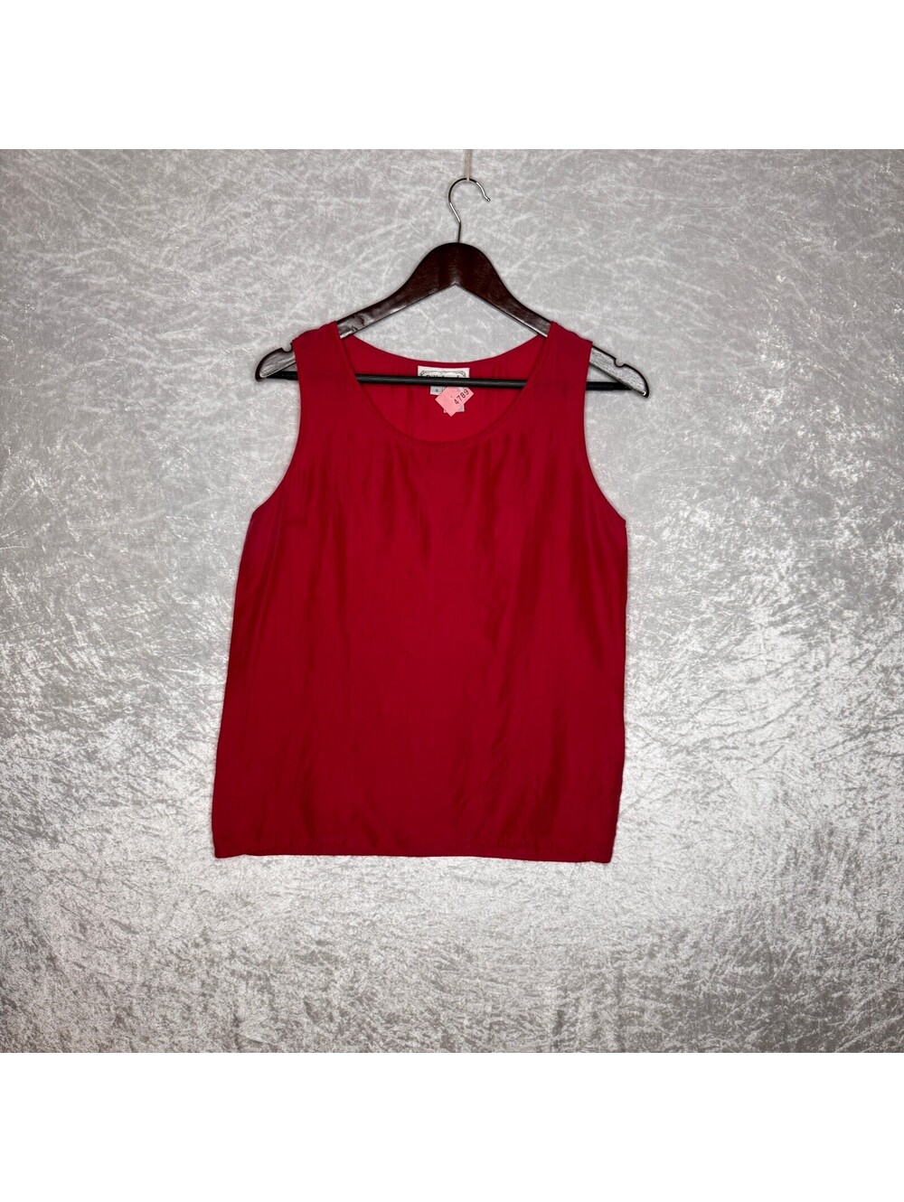 Vintage Pink Silkland 100% Silk Sleeveless Blouse Size Women's Small (Read)